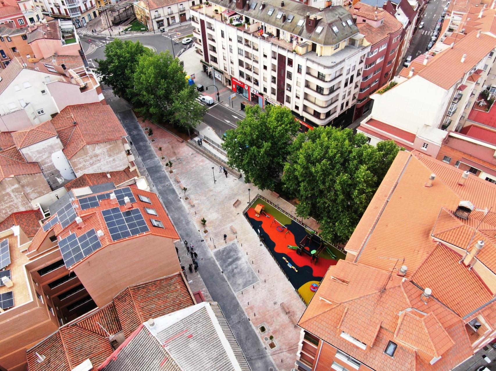 Vistas de la Plaza Puebla de Sanabria desde arriba