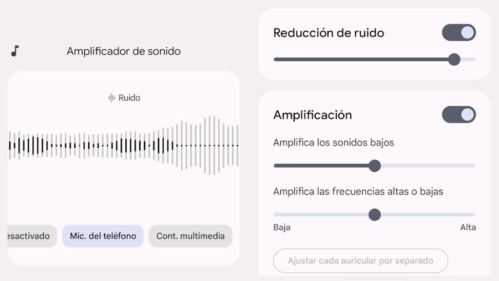 Amplificador de sonido de Google