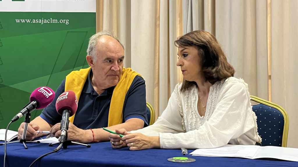 José María Fresneda y Blanca Corroto, líderes de ASAJA en Castilla-La Mancha y en Toledo, respectivamente.
