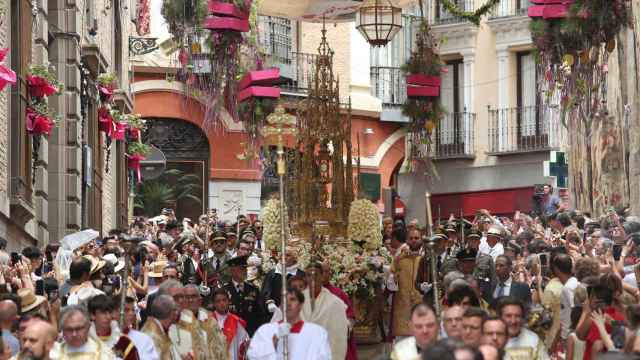 Imagen de archivo de la procesión. / Foto: Óscar Huertas.
