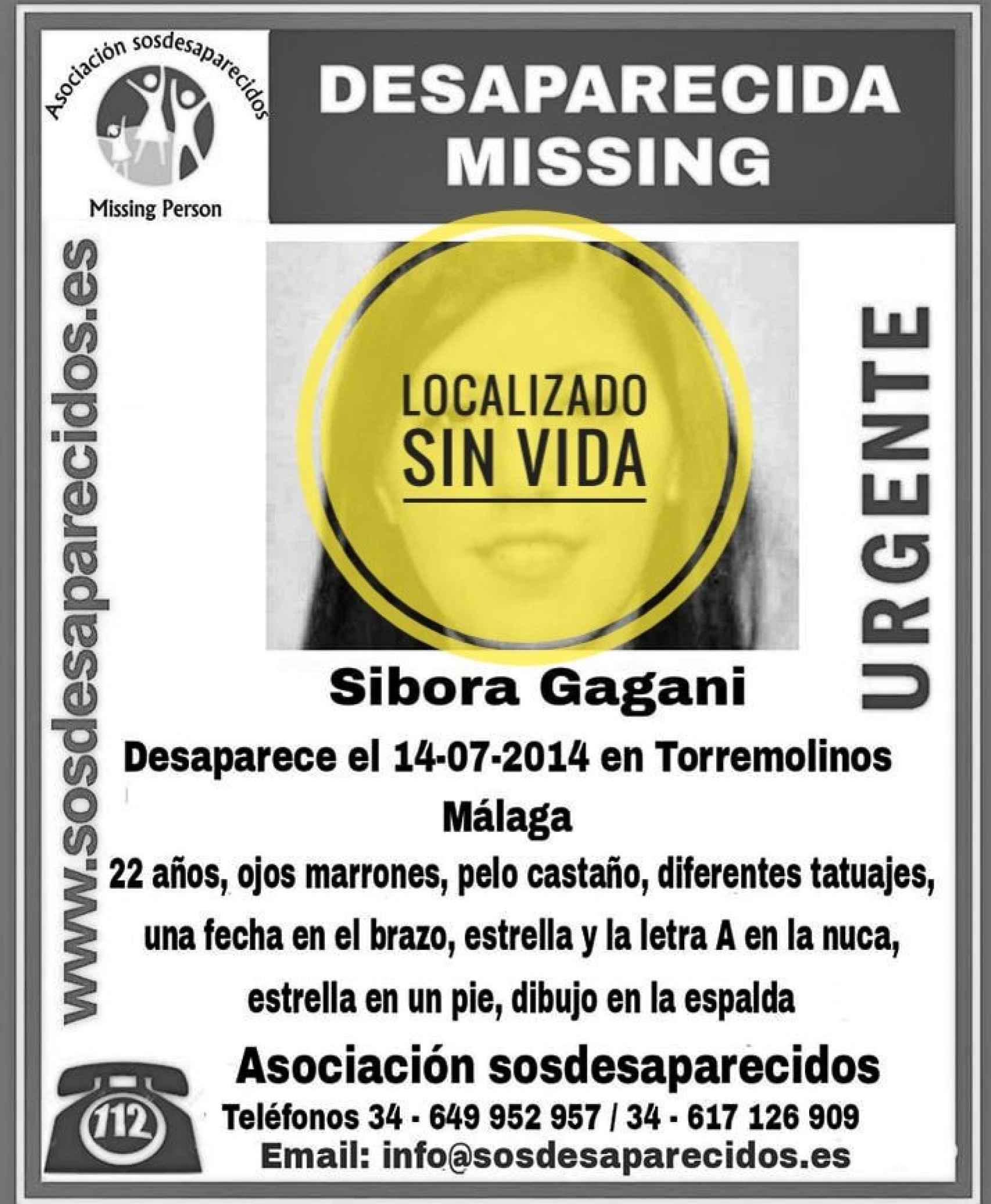 Anulación de la alerta por la desaparición de Sibora.