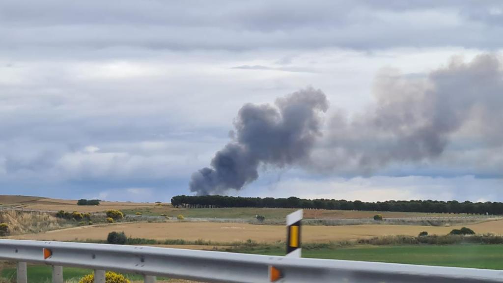 Incendio en un almacén de forraje en Zamora