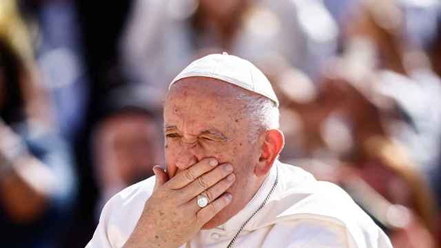 El papa Francisco durante su audiencia semanal en la plaza de San Pedro del Vaticano, este miércoles.
