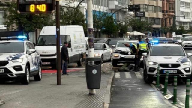 Accidente esta mañana en Linares Rivas.