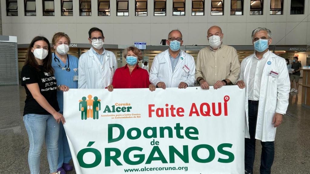 Acción conjunta del Área Sanitaria y Alcer esta mañana