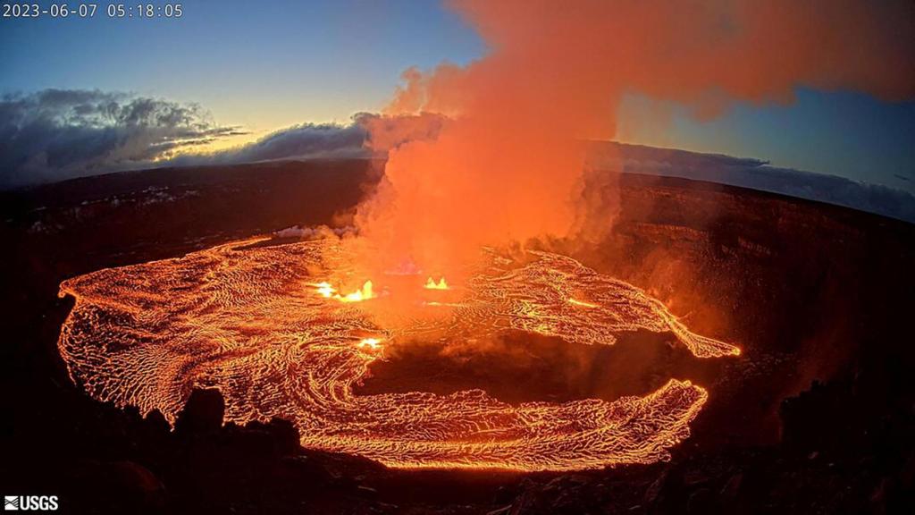 Volcán Kilauea en Hawaii.