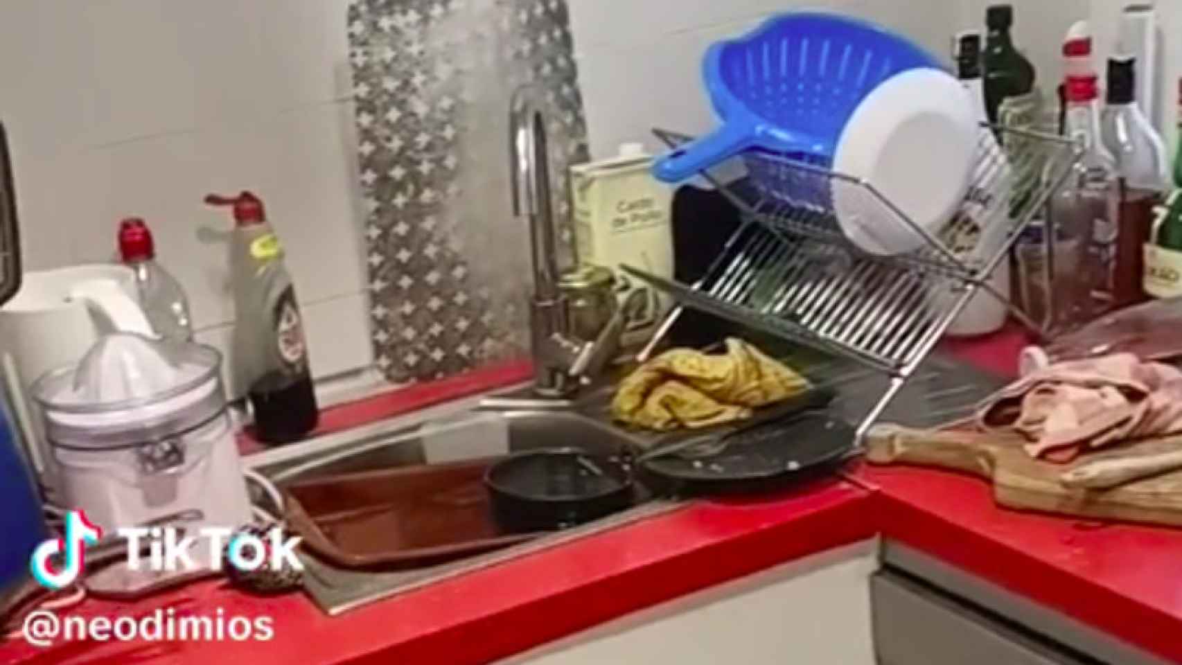 Un rincón de la cocina que se ha hecho viral en los vídeos.