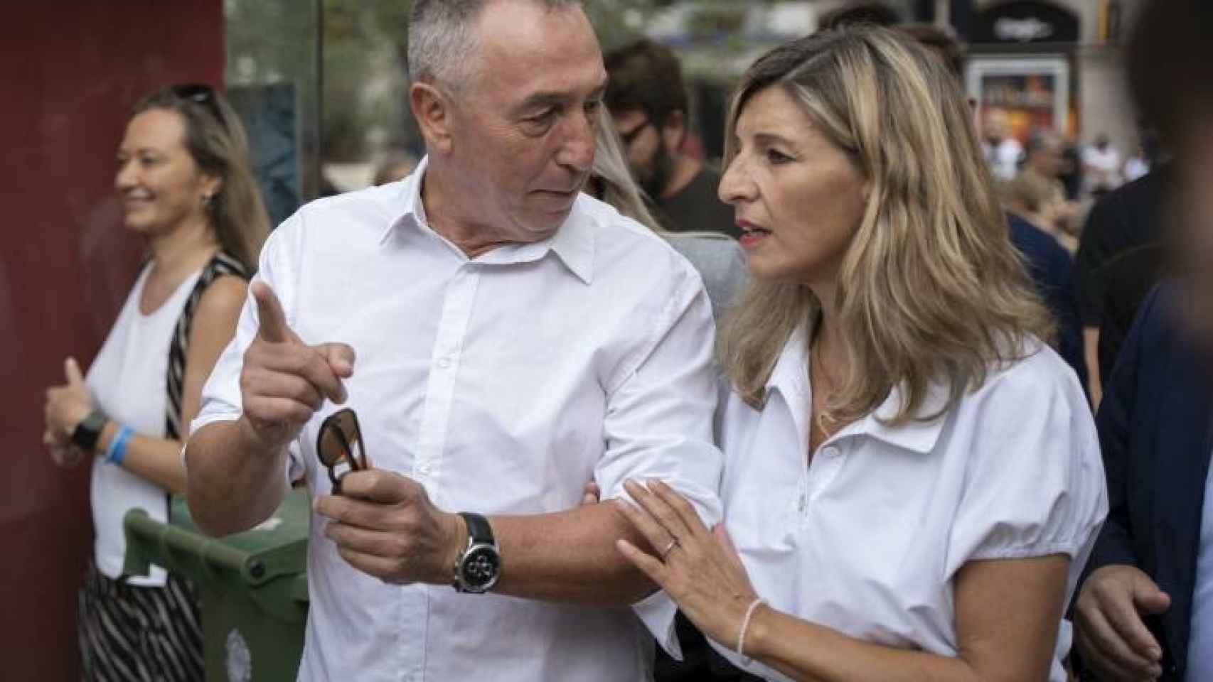 Joan Baldoví, candidato de Compromís a las autonómicas del pasado 28 de mayo, junto a Yolanda Díaz.