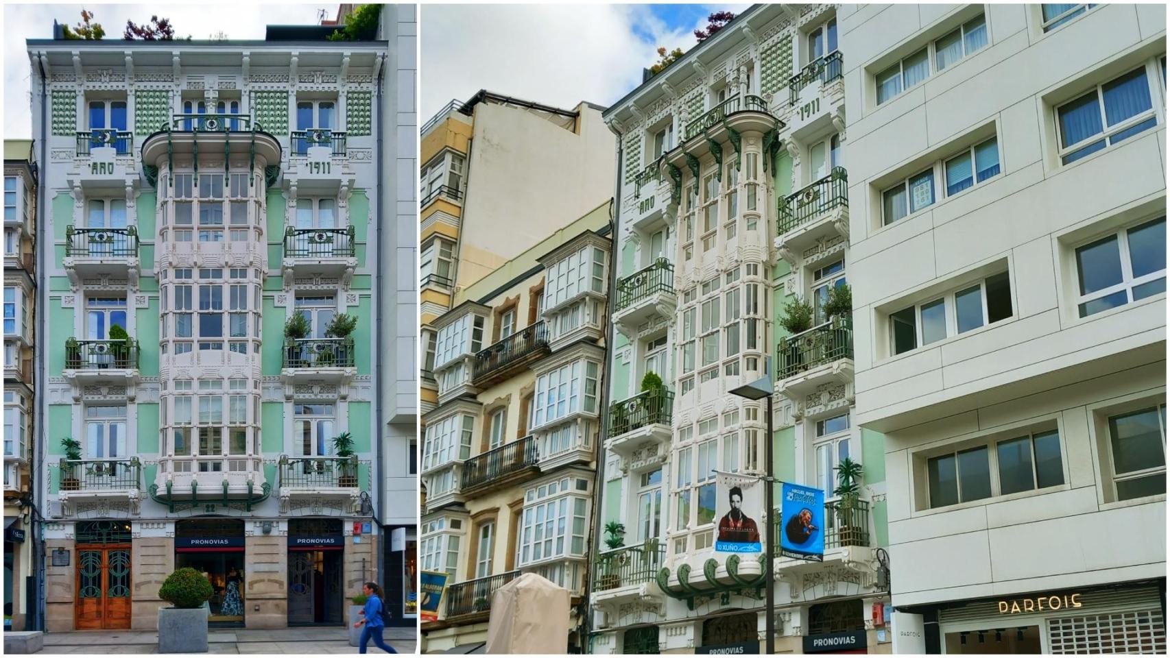 El número 22 de la plaza de Lugo de A Coruña: El modernismo coruñés más icónico