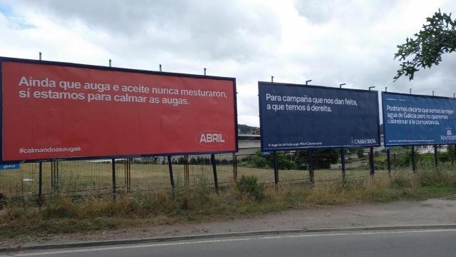 Valla de Aceites Abril en A Coruña.