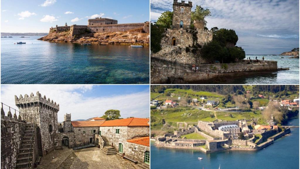 Collage castillos de la provincia de A Coruña