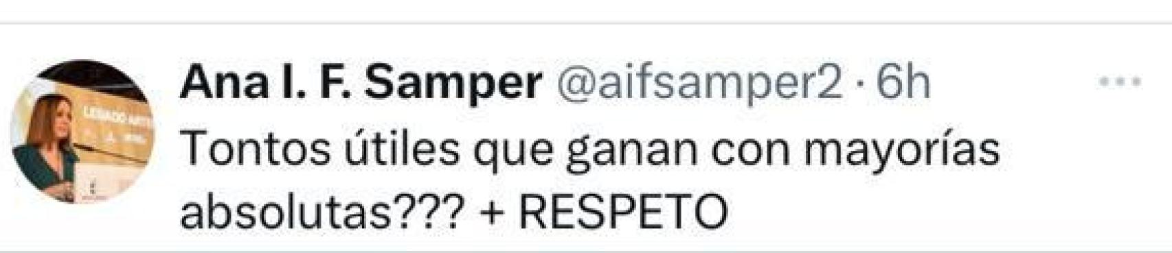 Palabras de Fernández Samper