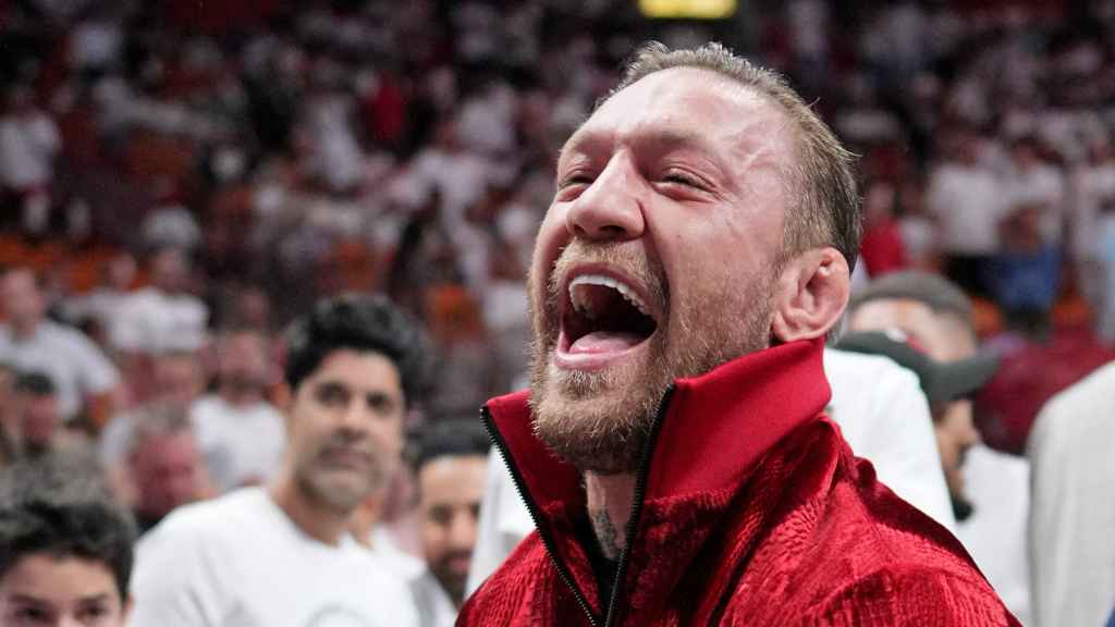 Conor McGregor, durante el cuarto partido de la final de la NBA entre Miami Heat y Denver Nuggets