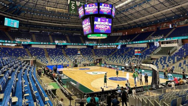 El Palacio de los Deportes Martín Carpena antes de un partido del Unicaja de Málaga.