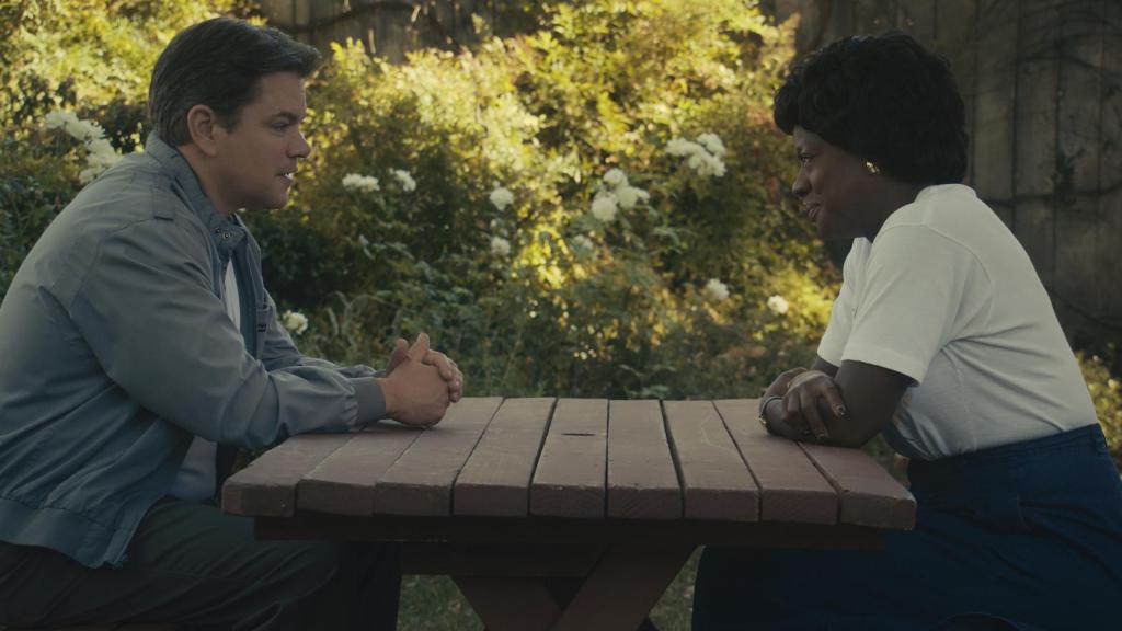 Matt Damon y Viola Davis en 'AIR'.