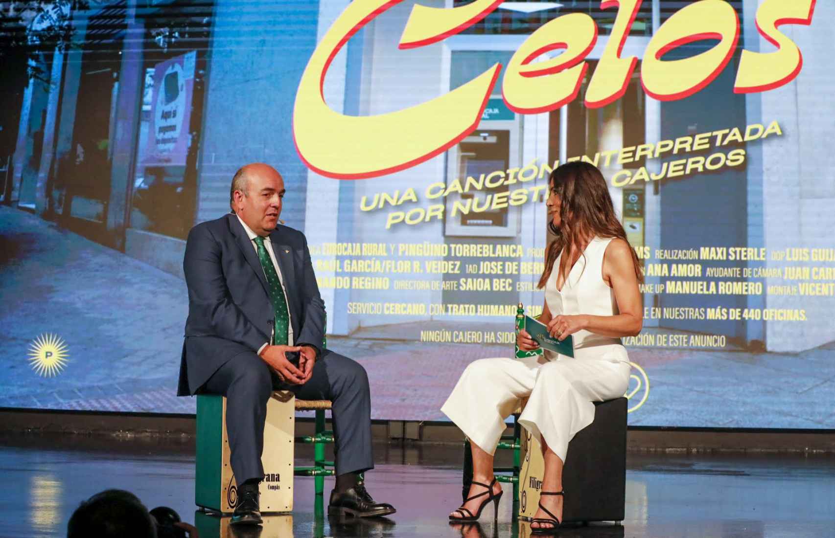 Enrique Muñoz y Alicia Senovilla durante la presentación de 'Celos'.