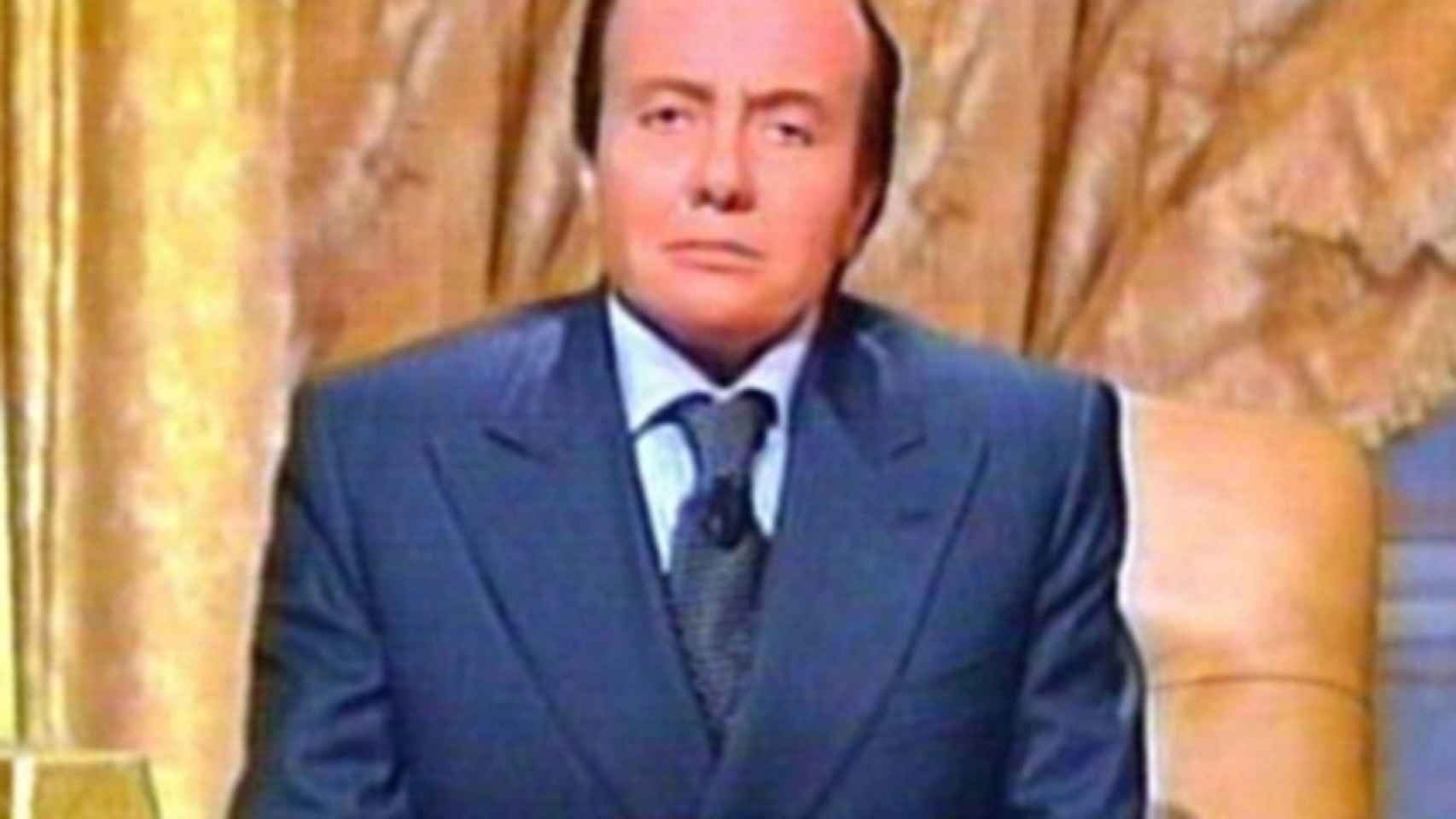 Sabina Guzzanti disfrazada como Silvio Berlusconi