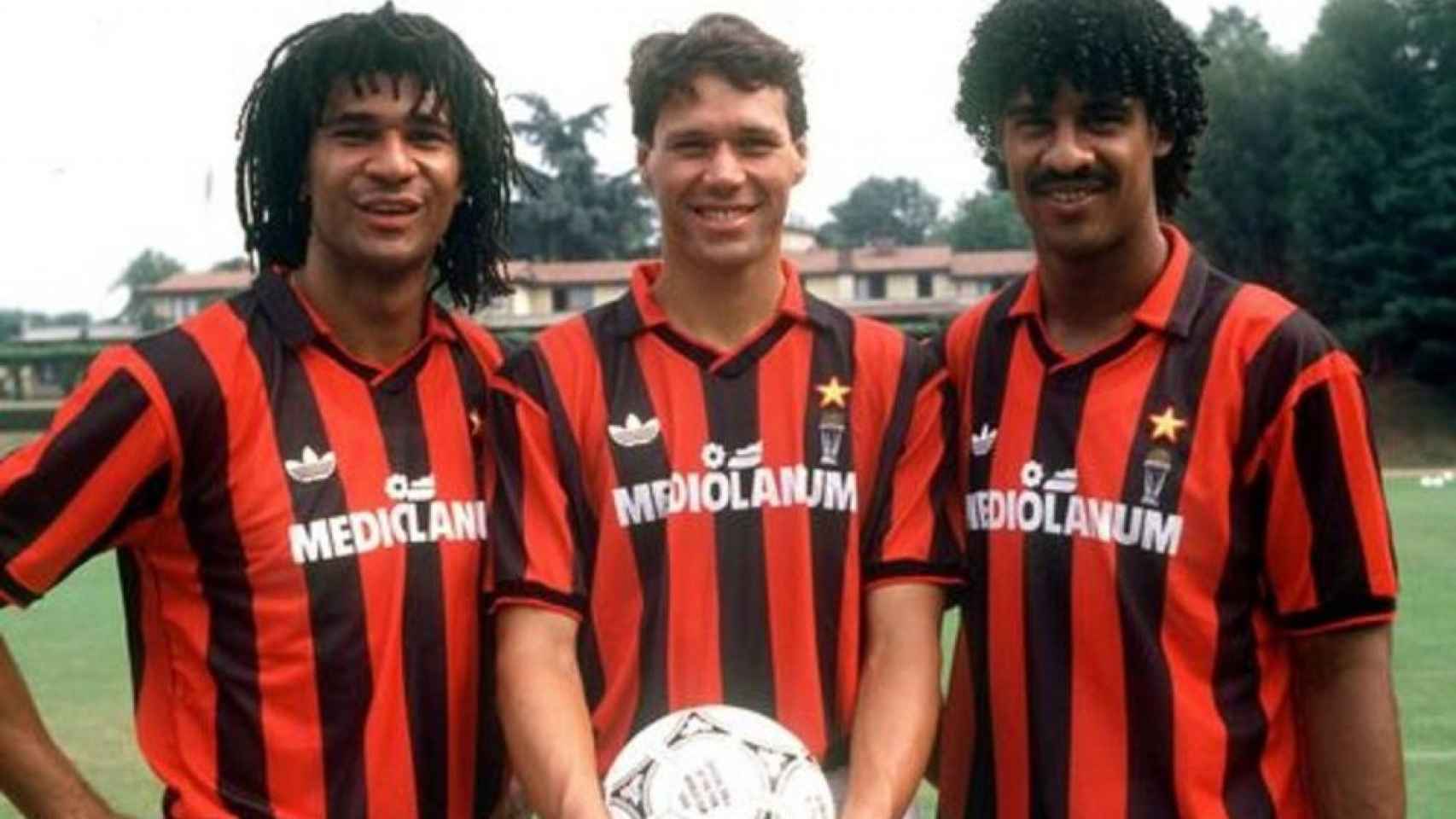 Gullit, Van Basten y Rijkaard.