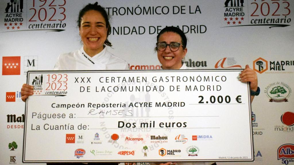 Las ganadoras del premio de repostería