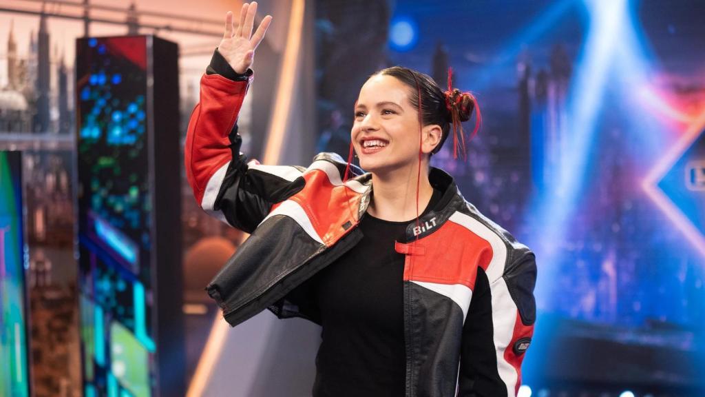 Rosalía durante una de sus visitas al plató de 'El Hormiguero'.