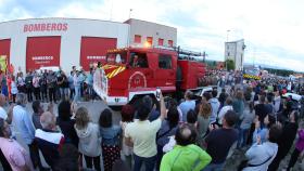 Mirobrigenses se concentran en apoyo a los bomberos voluntarios de Ciudad Rodrigo