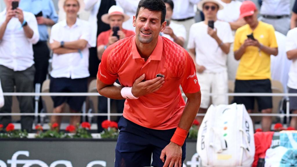 Djokovic, en el momento de proclamarse campeón.