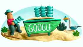El 'doodle' de Google homenaje al espeto malagueño