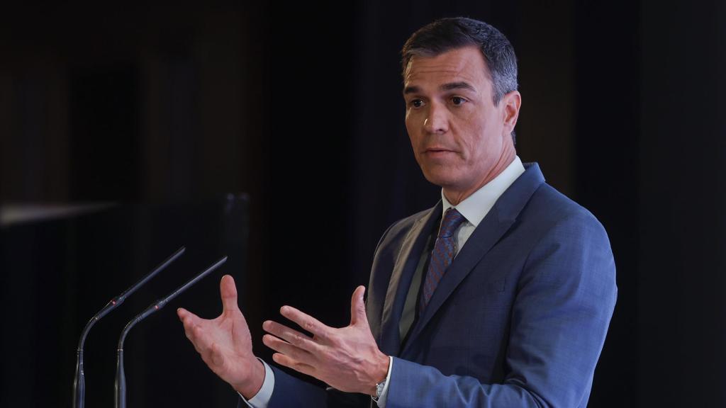 El presidente del Gobierno, Pedro Sánchez, este lunes en el Foro Cinco Díaz.