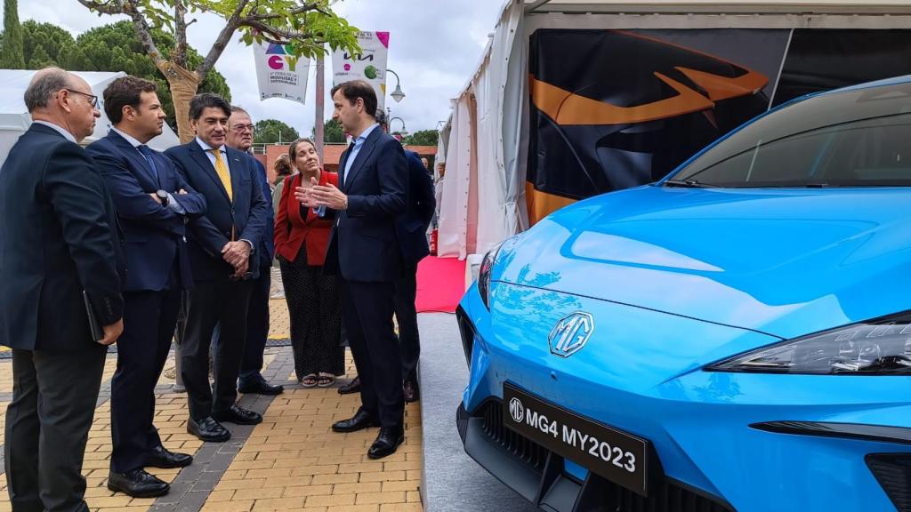 Pedro García presenta la puesta al día del MG4 durante la Feria de la Movilidad y Sostenibilidad (MOGY).