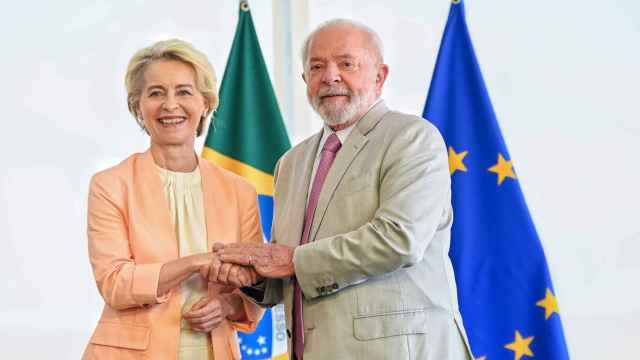 Ursula von der Leyen y Lula da Silva, durante una reunión el pasado mes en Brasilia.