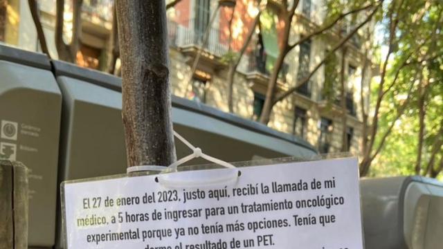 Detalle del cartel que se ha hecho viral.