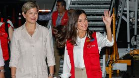 La Reina, a su llegada a Colombia.