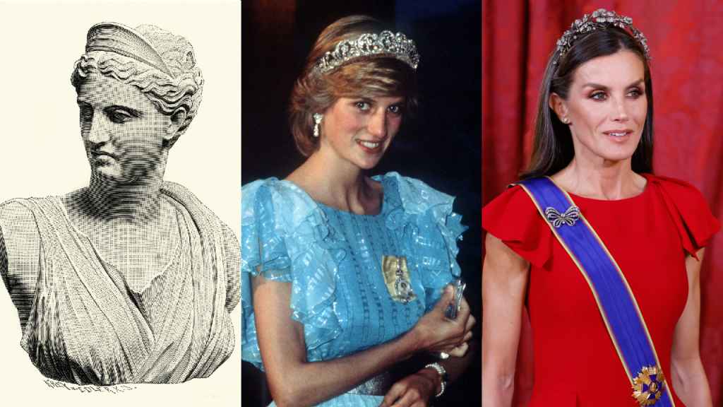 Retrato de Artemis, Lady Di y la reina Letizia.