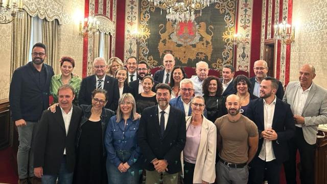 El pleno de Alicante, en una imagen reciente antes de su disolución.