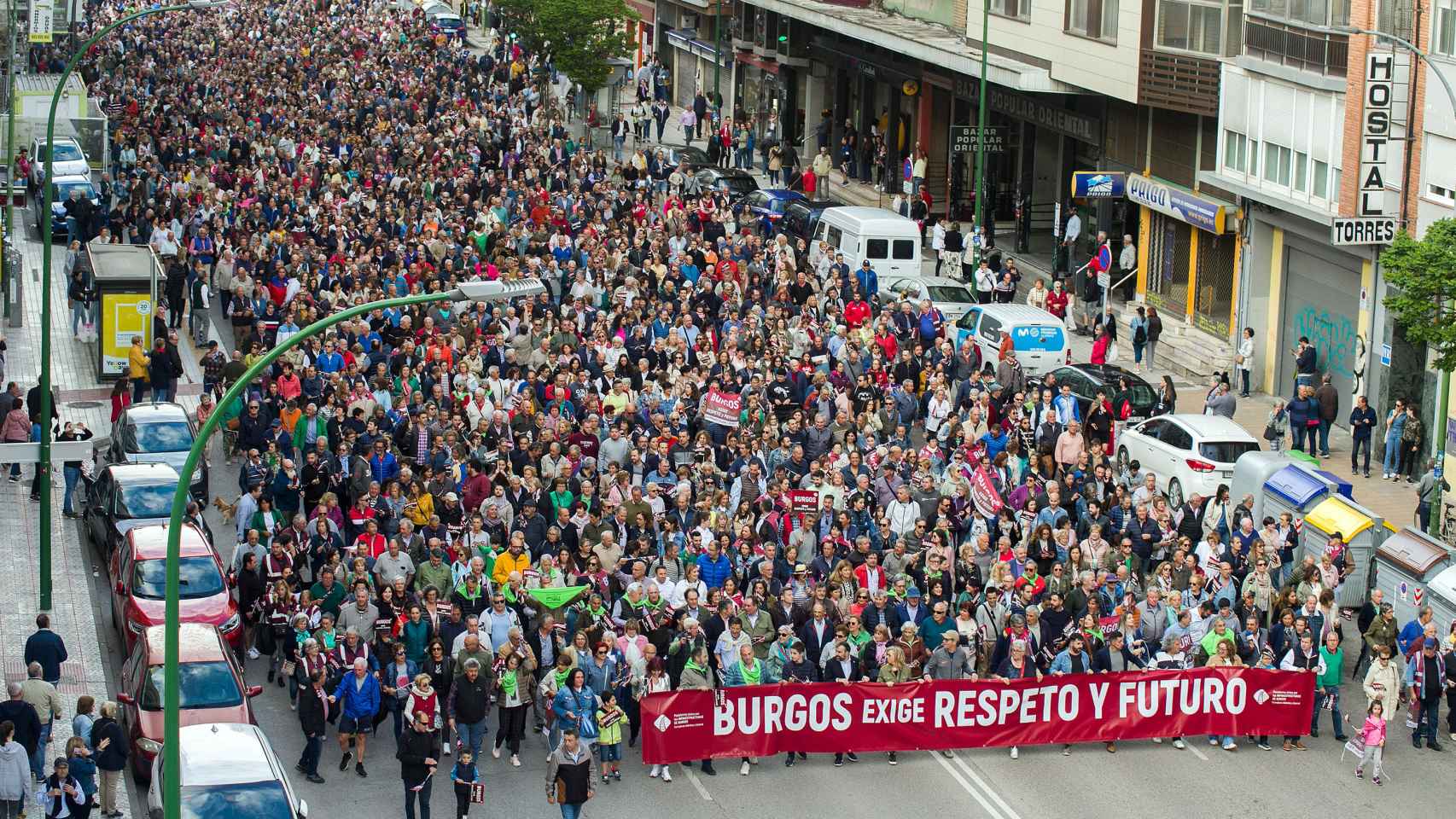 Multitudinaria manifestación en Burgos