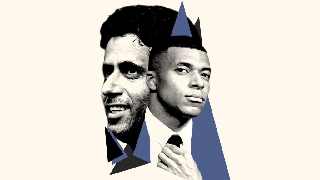 Nasser Al-Khelaïfi y Kylian Mbappé, en un fotomontaje