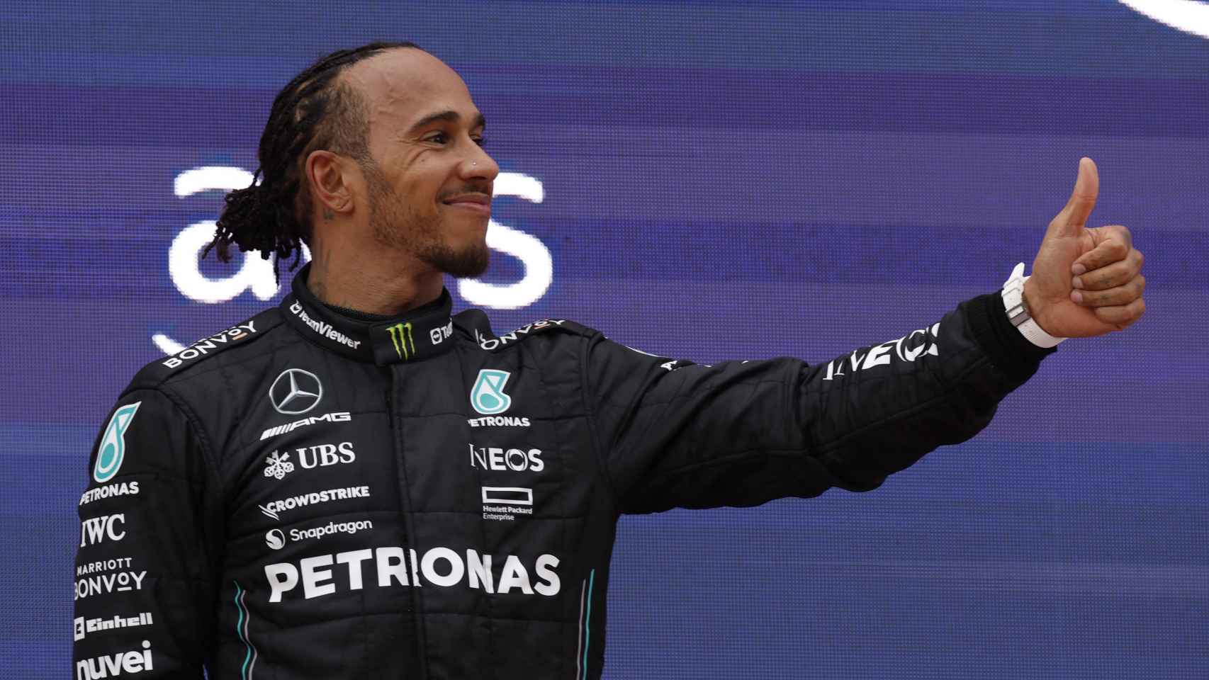 Lewis Hamilton, tras su podio en el Gran Premio de España