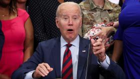 El presidente de Estados Unidos, Joe Biden, durante un acto en Virginia del Norte.