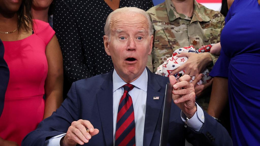 El presidente de Estados Unidos, Joe Biden, durante un acto en Virginia del Norte.