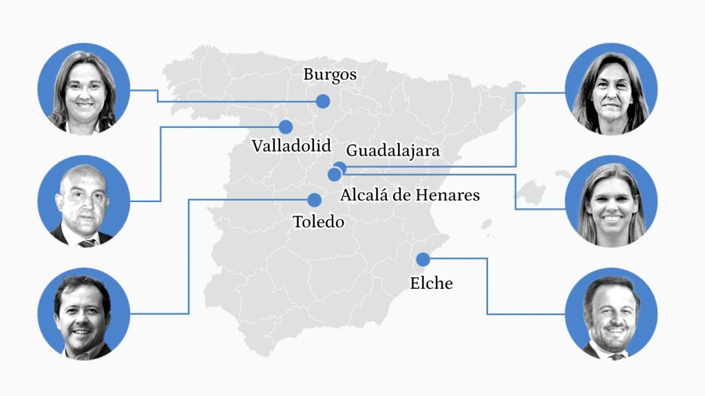 Los seis candidatos del PP que gobernará donde el PSOE obtuvo más votos