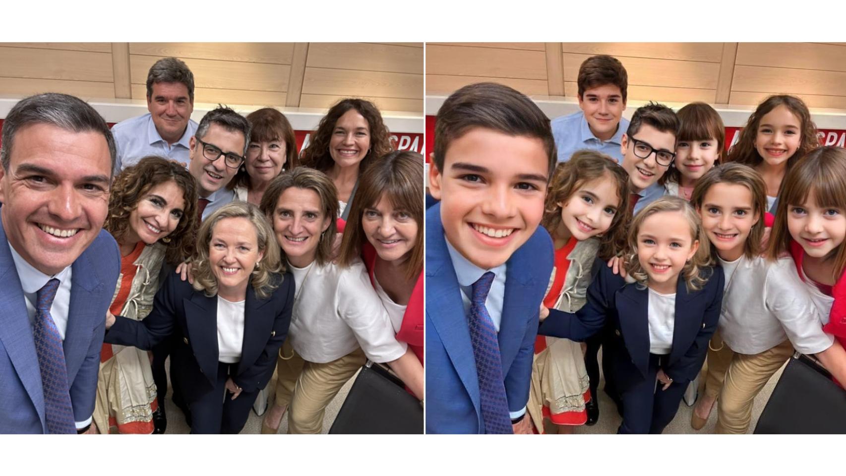 selfi psoe y version infantil