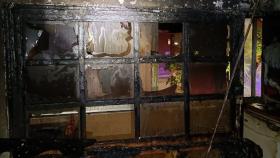 La vivienda que se ha incendiado en Valladolid