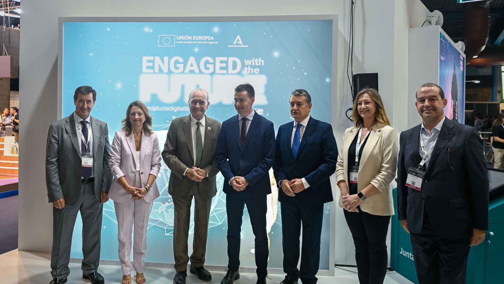La visita del ministro de Industria y Comercio del Gobierno, Héctor Gómez, a DES 2023 en Málaga.