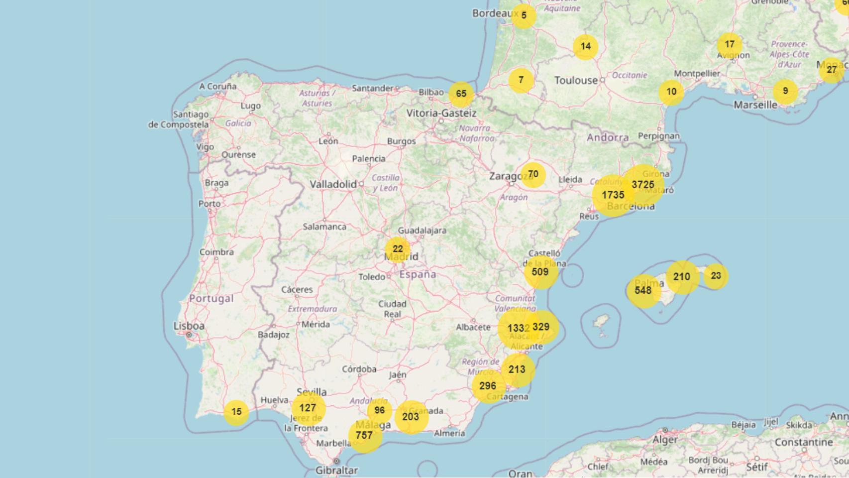 Alertas de mosquito tigre en España.