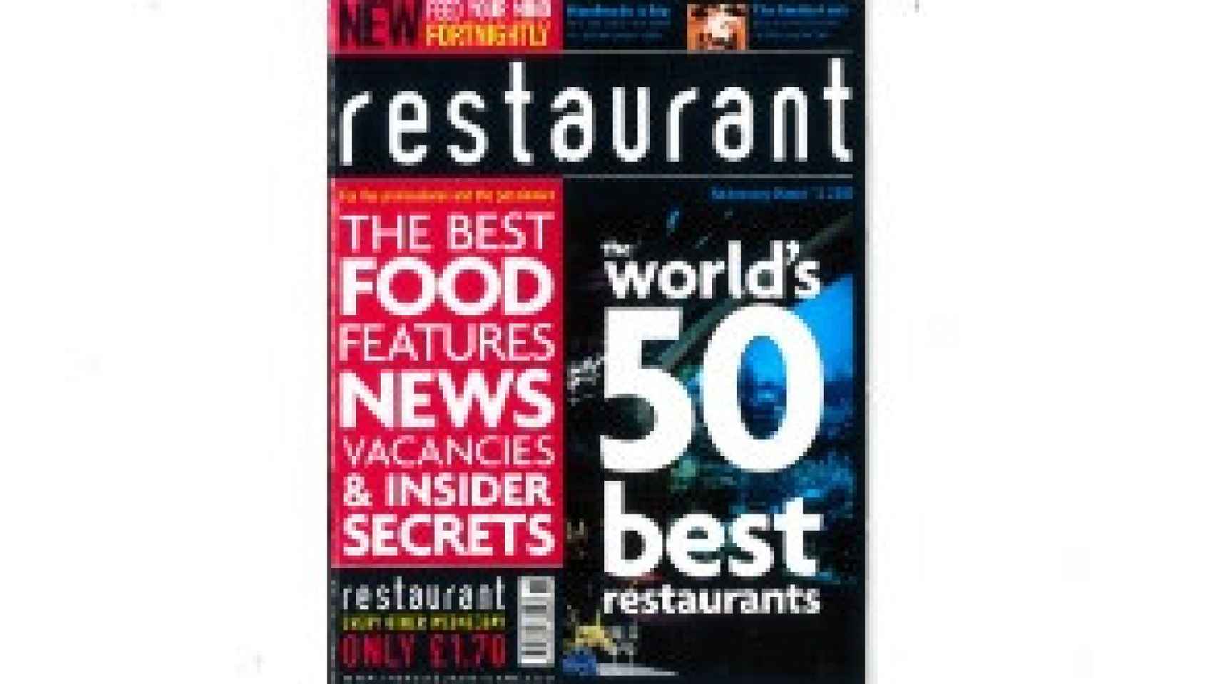 La primera publicación de la lista de The World's 50 Best Restaurants.