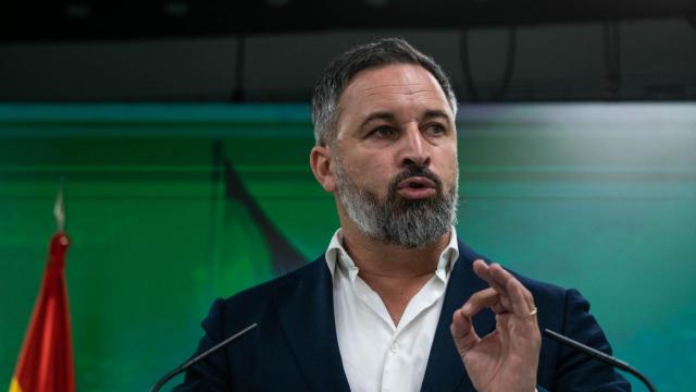 El líder de Vox, Santiago Abascal