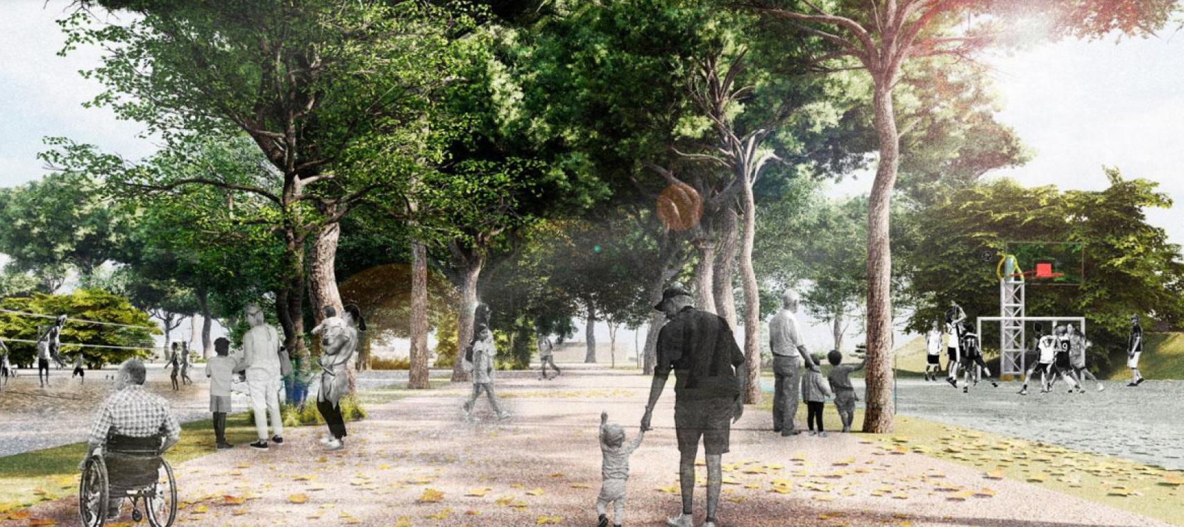 Imágenes del futuro parque metropolitano del Campamento Benítez, en Málaga