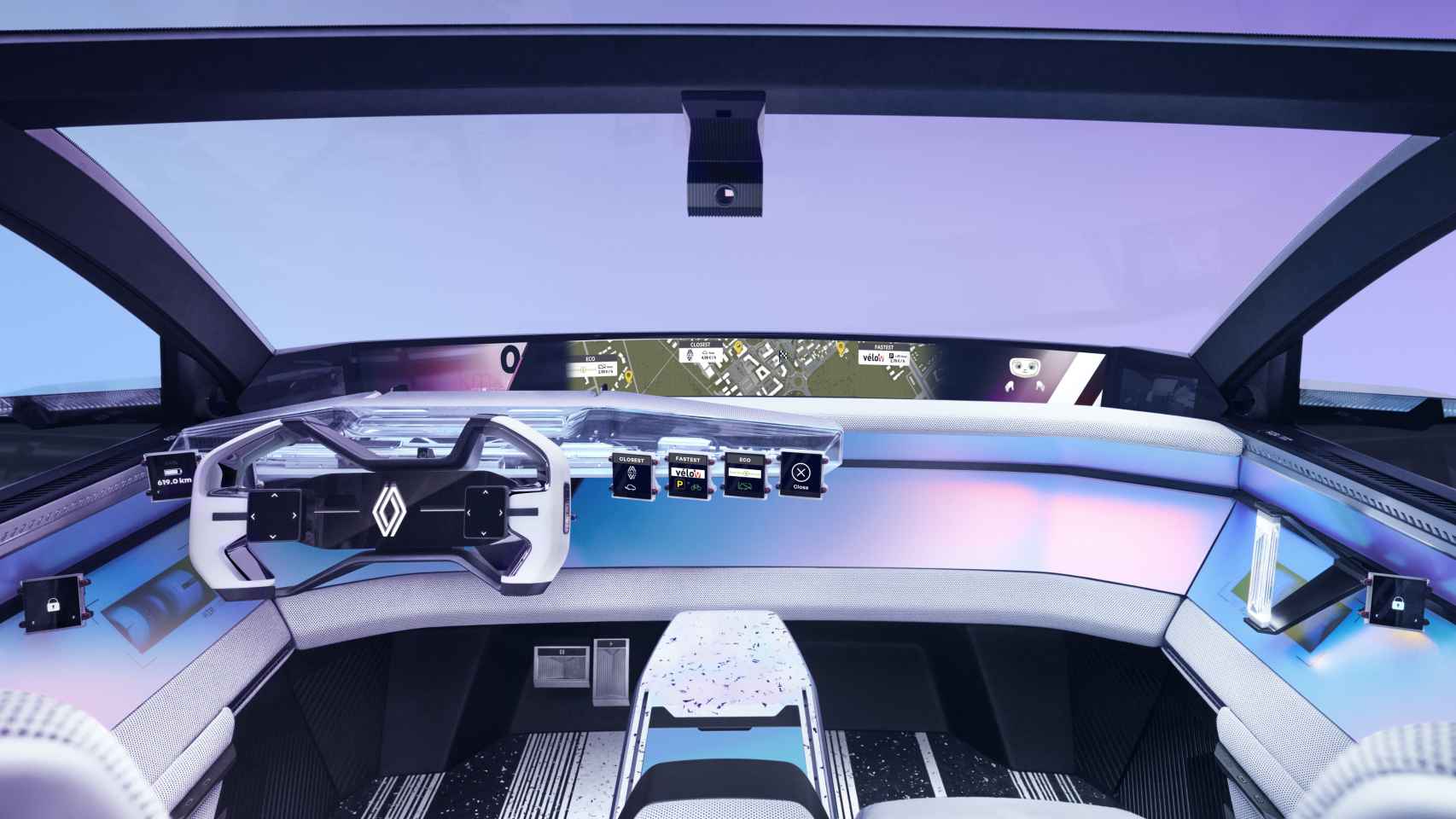 Interior del Renault H1 First Vision.