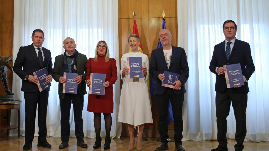 Presentación del acuerdo de Diálogo Social para la aprobación de la Estrategia Española de Seguridad y Salud en el Trabajo