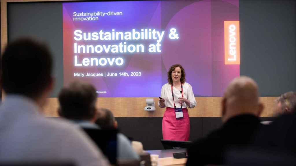 La Executive Director ESG de Lenovo, Mary Jacques, la pasada semana en Raleigh.